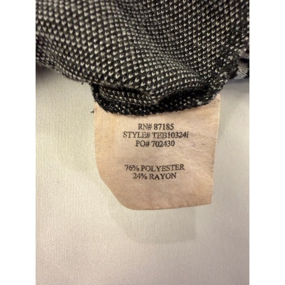 Black and White Striped Peplum Dress with Lace Back - Sleeveless - Picture 4 of 4